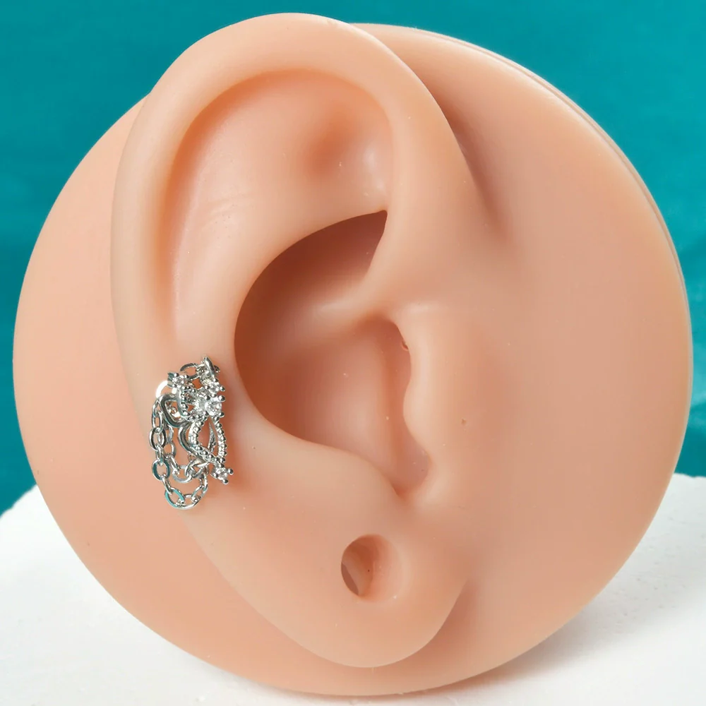 Stud Earrings Stainless Steel Butterfly Geometric Flower Insect Diamond - Image 4
