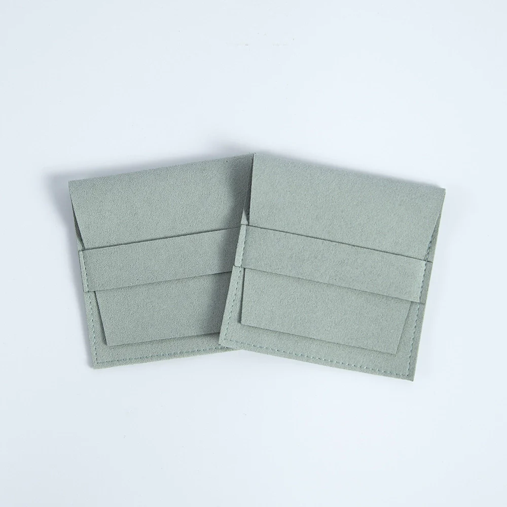Suede Microfiber Flannel Jewelry And Card Storage Bag - Image 16