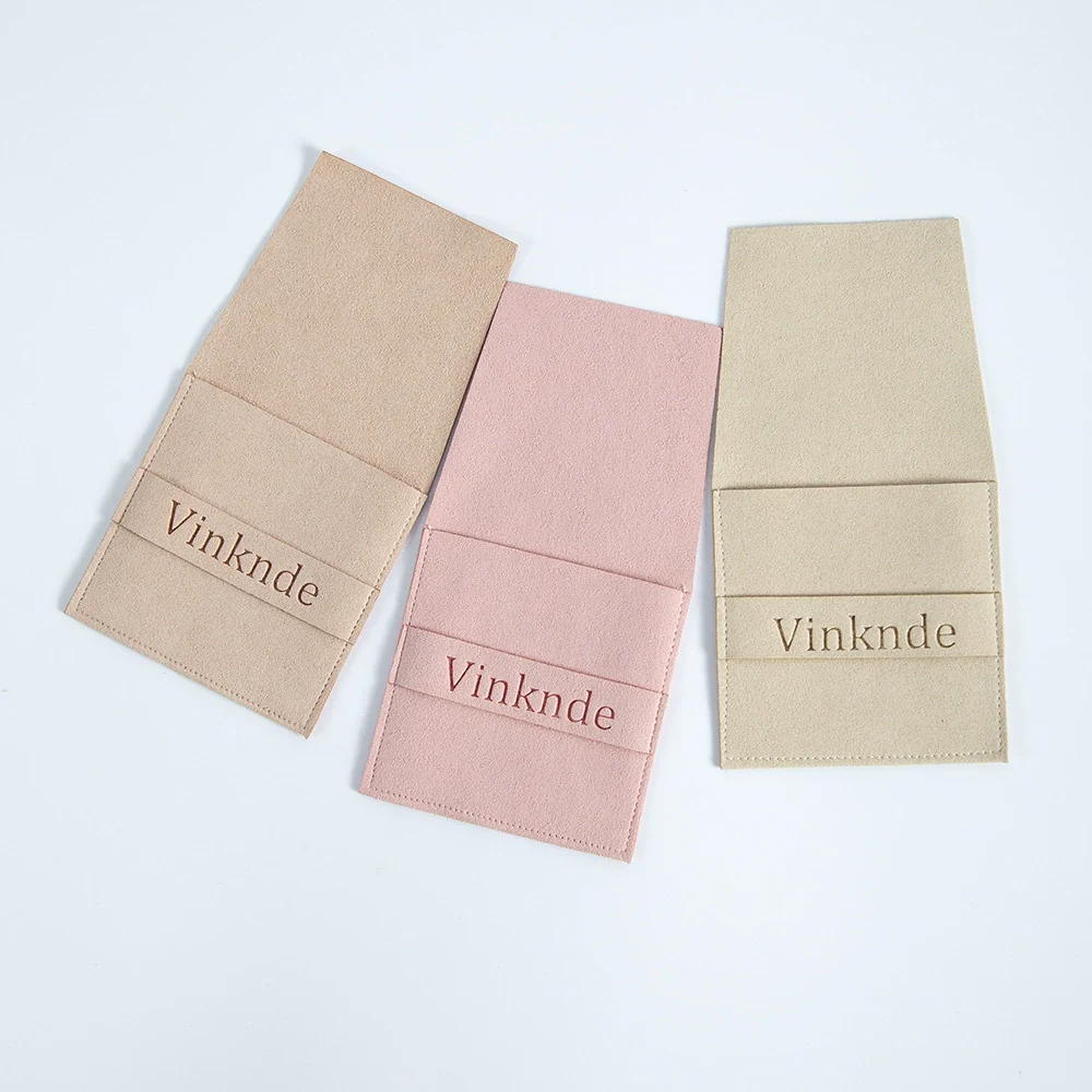 Suede Microfiber Flannel Jewelry And Card Storage Bag - Image 3