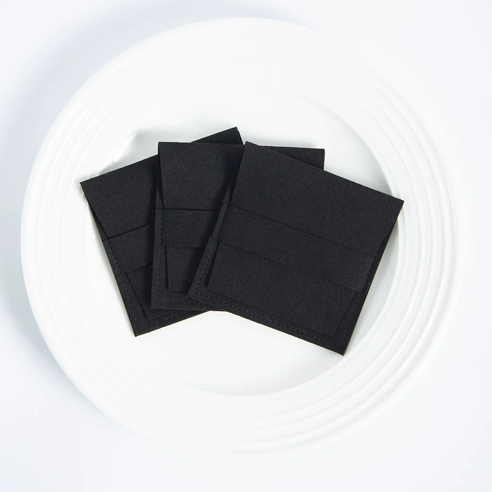 Suede Microfiber Flannel Jewelry And Card Storage Bag - Image 8