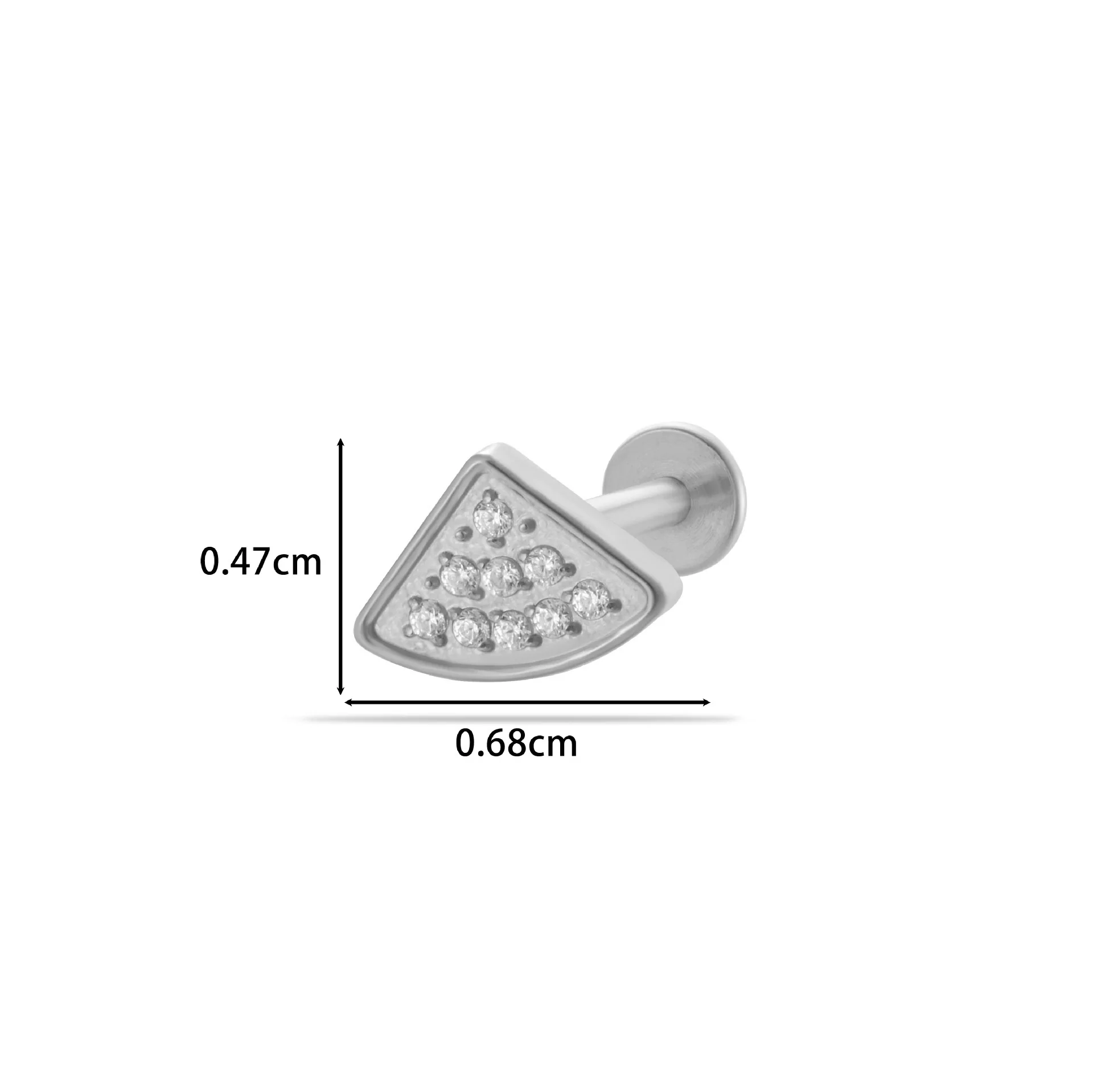 Titanium Alloy Flower Pattern Electroplated Women's Cartilage Puncture Earrings - Image 9