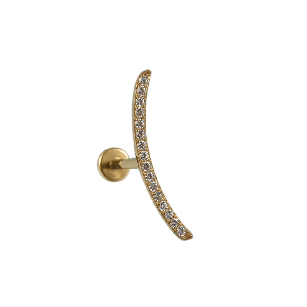 Titanium Geometric Style Polishing Lip Nail Earrings And Lip Ring Piercing Jewelry - Image 17