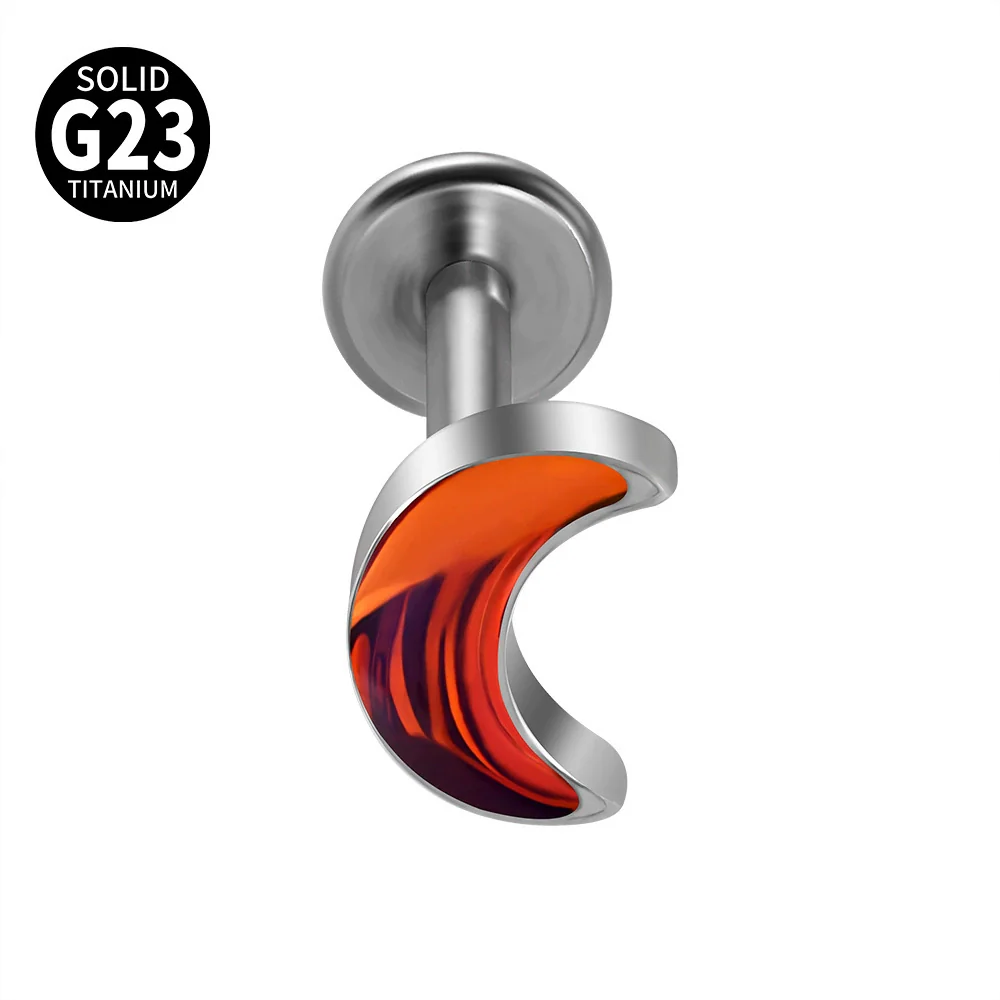 Titanium Heartshaped Puncture Earrings Jewelry With Polishing Treatment - Image 29