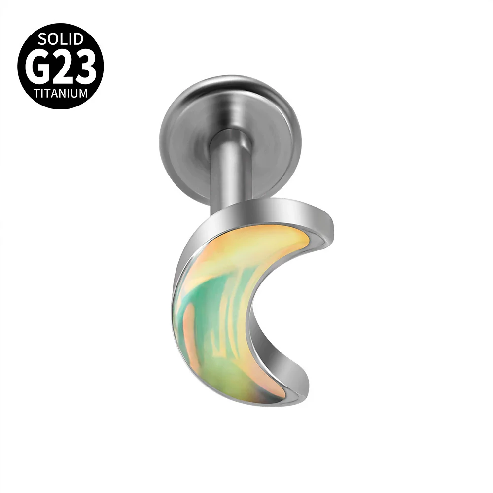 Titanium Heartshaped Puncture Earrings Jewelry With Polishing Treatment - Image 31