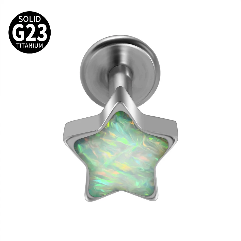 Titanium Heartshaped Puncture Earrings Jewelry With Polishing Treatment - Image 8
