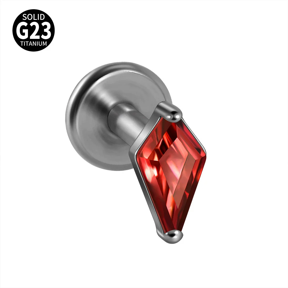 Titanium Lip Nail Lip Ring Ear Bone Nail Geometric Fashion Polishing - Image 11
