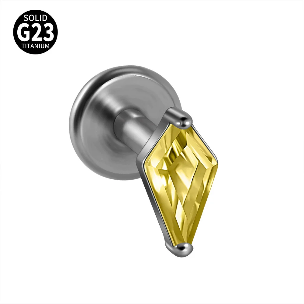 Titanium Lip Nail Lip Ring Ear Bone Nail Geometric Fashion Polishing - Image 8