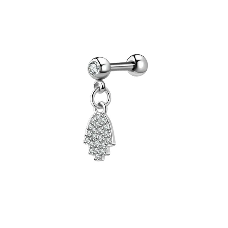 Titanium Steel And Stainless Steel Women's Heart And Star Zircon And Diamond Earrings - Image 11