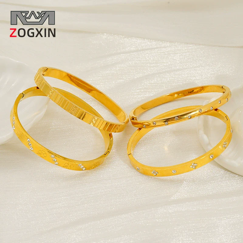 316L Stainless Steel Bracelet Geometric Design Electroplated Women's