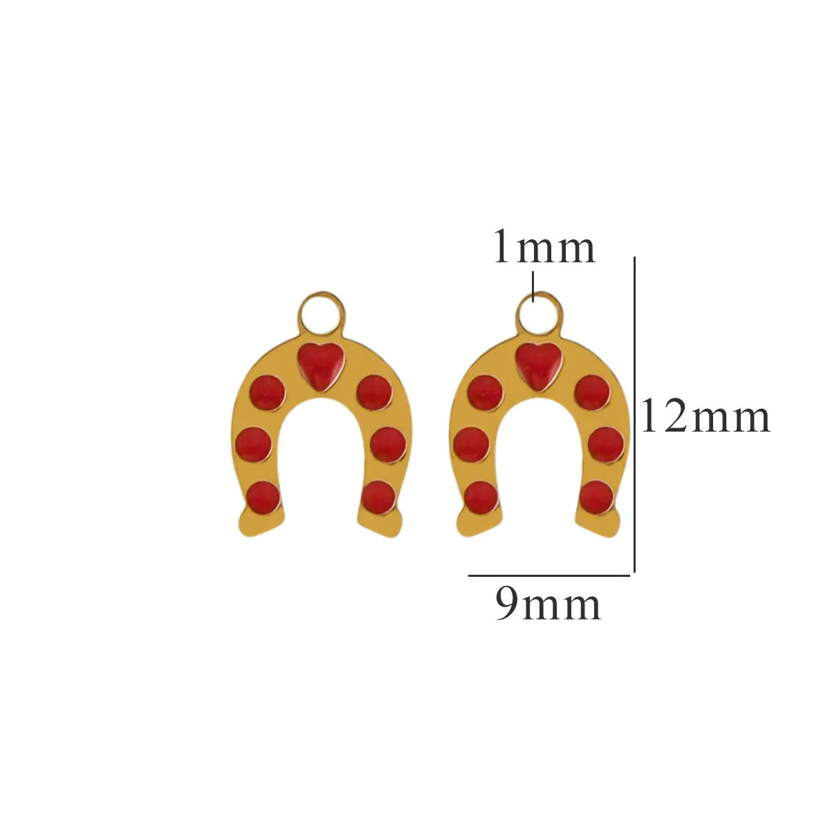 Titanium Steel Christmas Deer Head Pendant Jewelry With Letters Numbers Text Electroplated - Image 16
