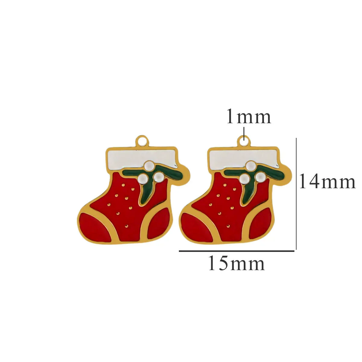 Titanium Steel Christmas Deer Head Pendant Jewelry With Letters Numbers Text Electroplated - Image 23