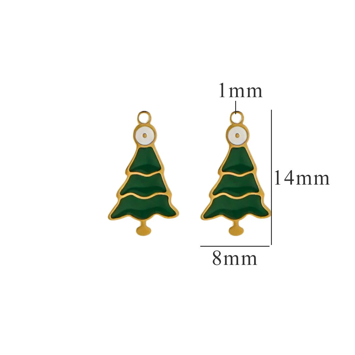 Titanium Steel Christmas Deer Head Pendant Jewelry With Letters Numbers Text Electroplated - Image 8