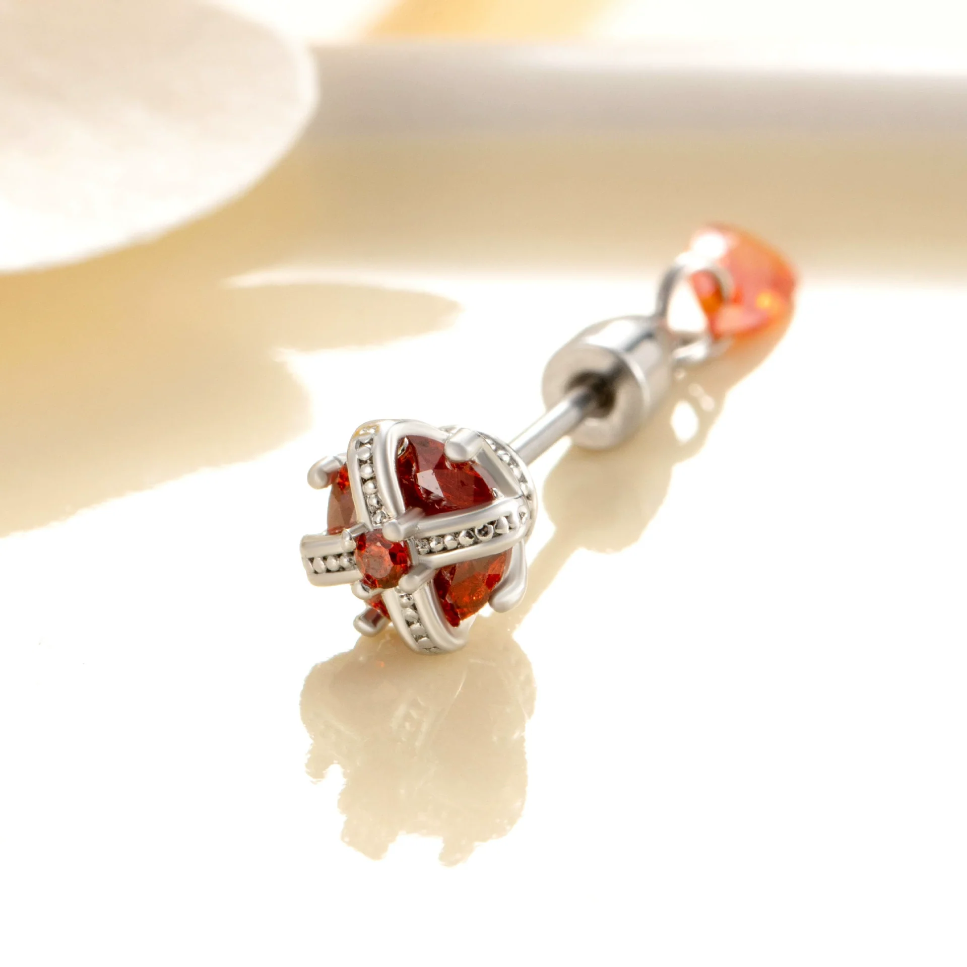 Titanium Steel Crown Pattern Electroplated Women's Ear Bone Nail - Image 5