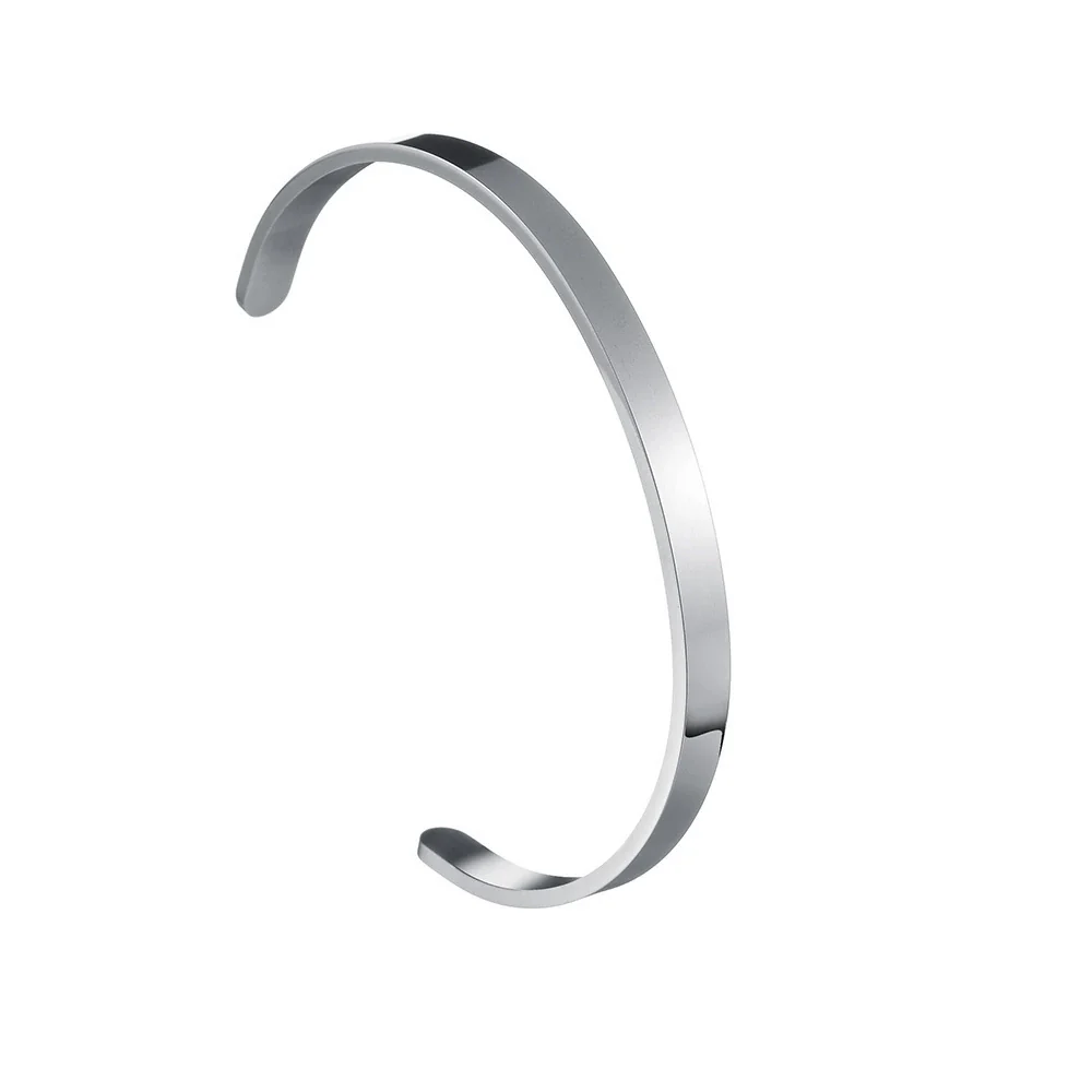 Titanium Steel Cshaped Open Bracelet Vacuum Plating Jewelry - Image 9