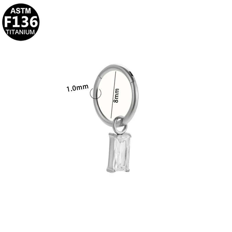 Titanium Steel Earrings With Star Shape Heart Shape Bow Pattern Electroplating Style - Image 13
