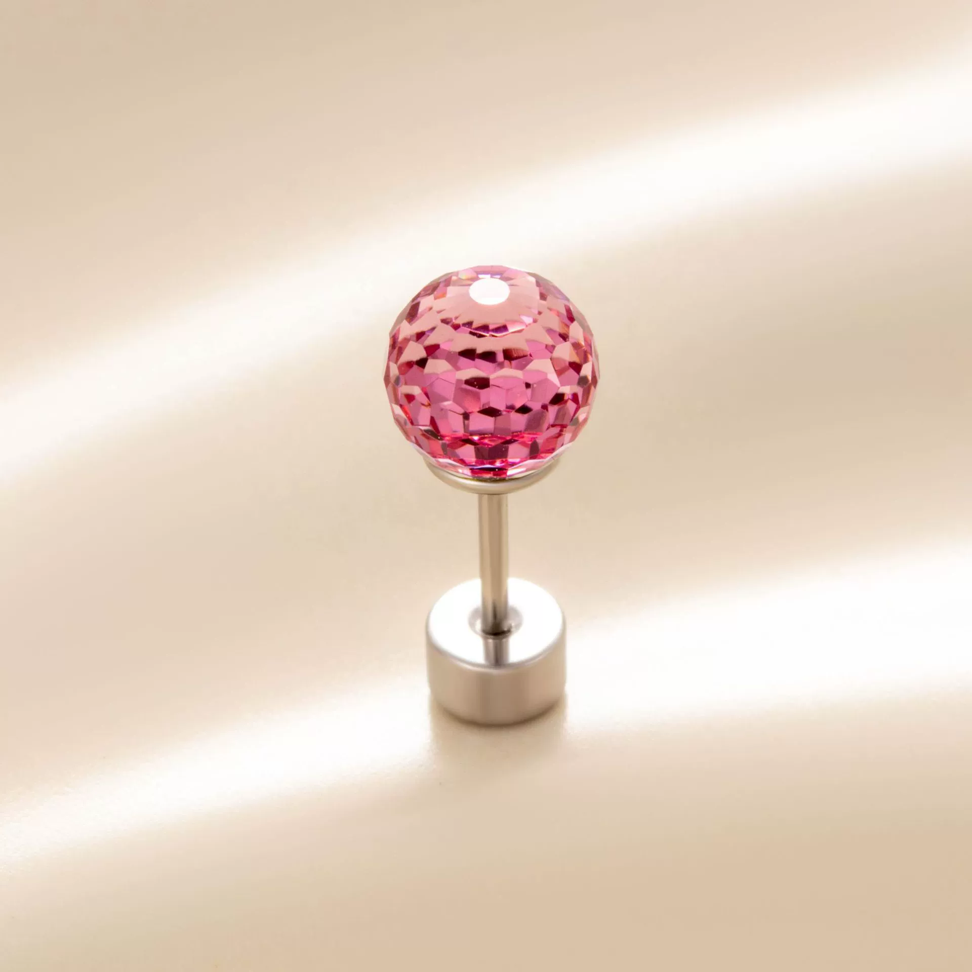 Titanium Steel Geometric Crystal Screw Ear Nail - Image 7