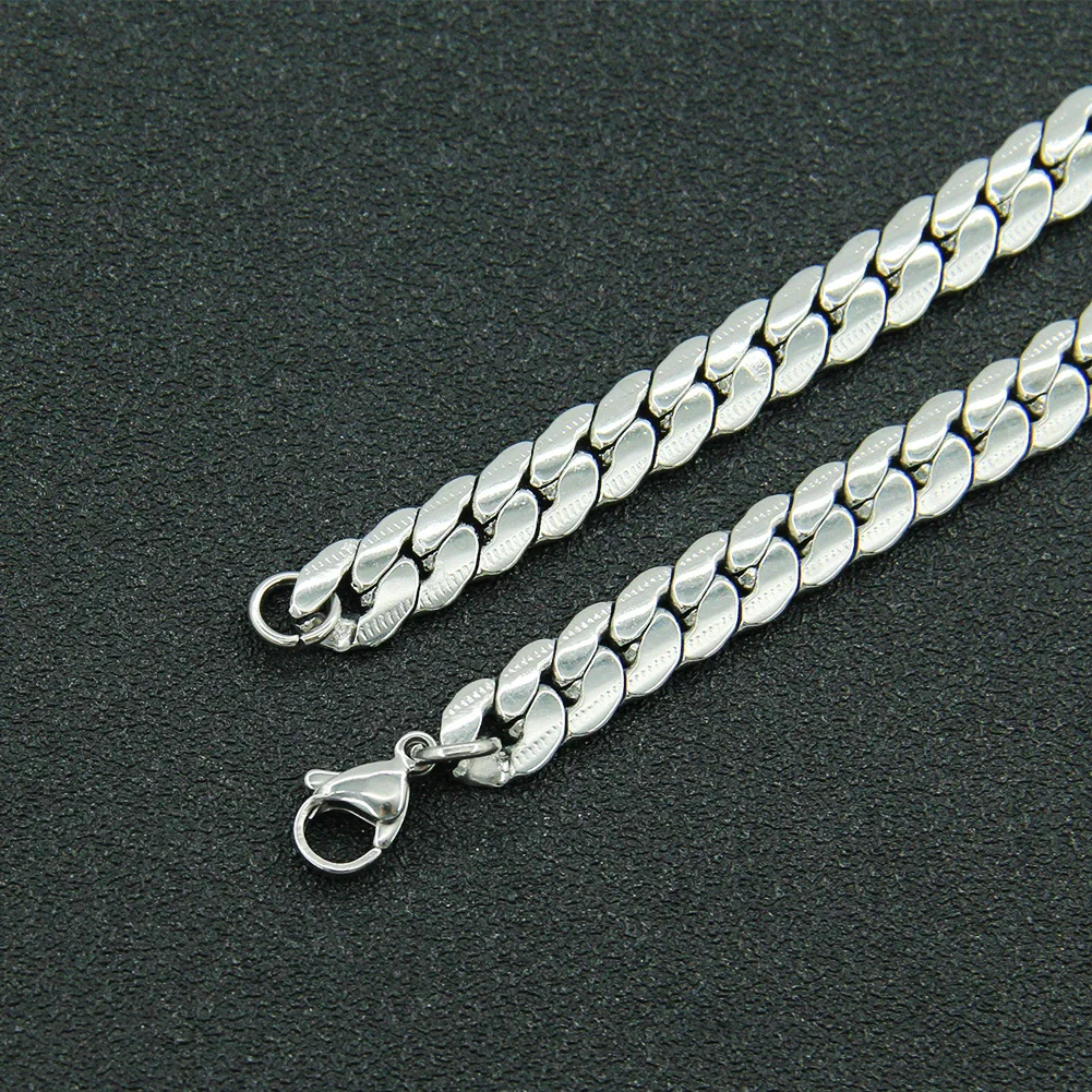 Titanium Steel Geometric Cuban Chain Bracelet Unisex Trendy - Image 4