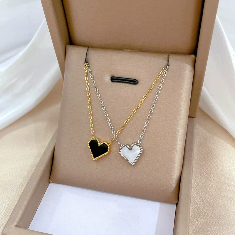 Titanium Steel Geometric Electroplated Necklace Unisex