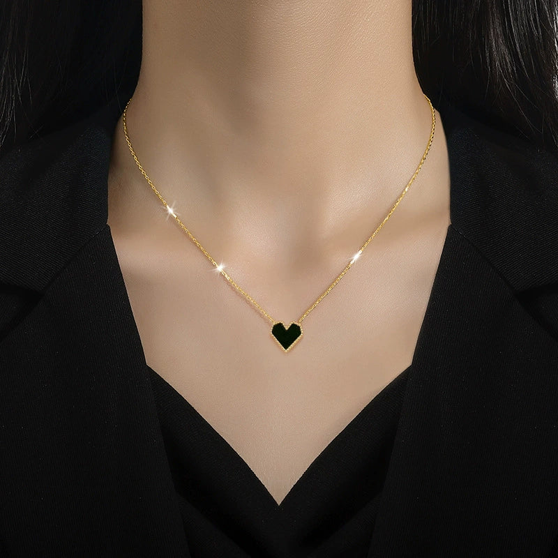 Titanium Steel Geometric Electroplated Necklace Unisex - Image 2