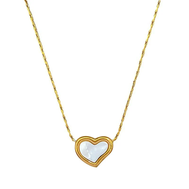 Titanium Steel Geometric Electroplated Unisex Minimalist Clavicle Necklace - Image 5