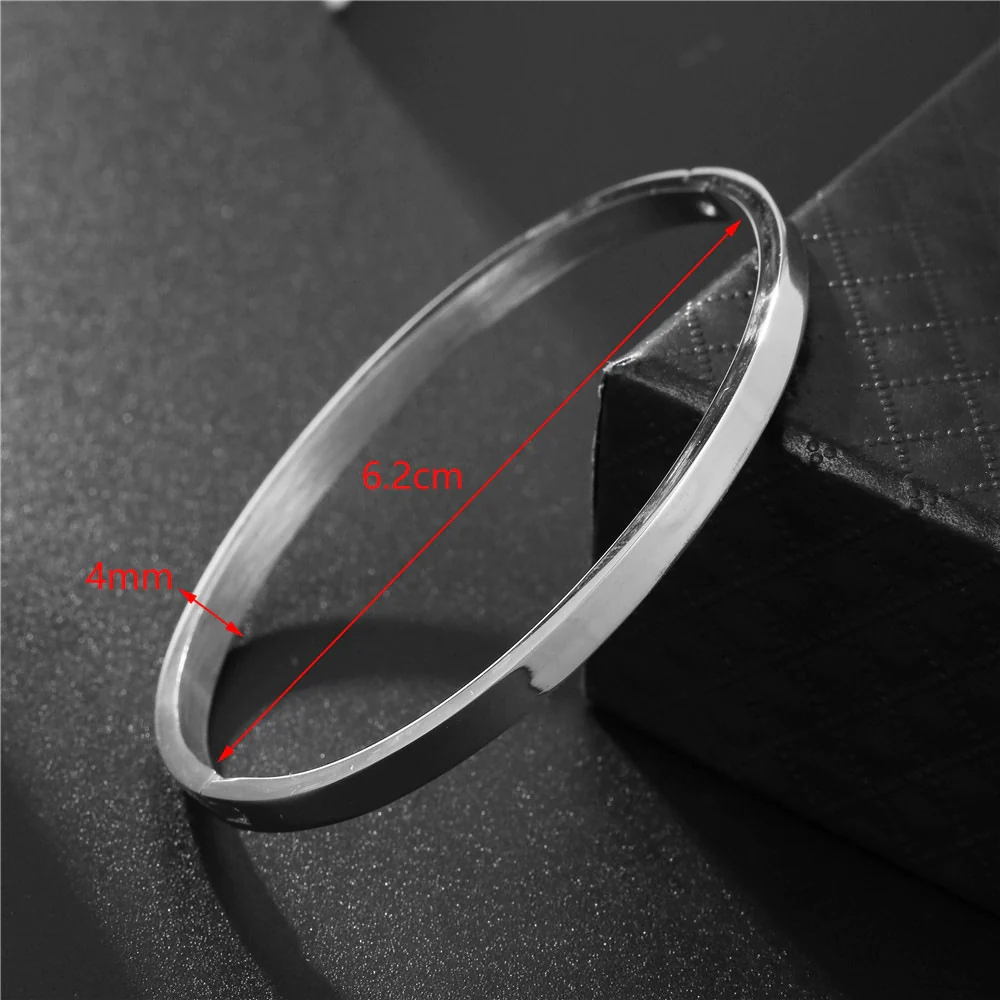 Titanium Steel Geometric Unisex Opening Bracelet Jewelry That Does Not Fade - Image 13
