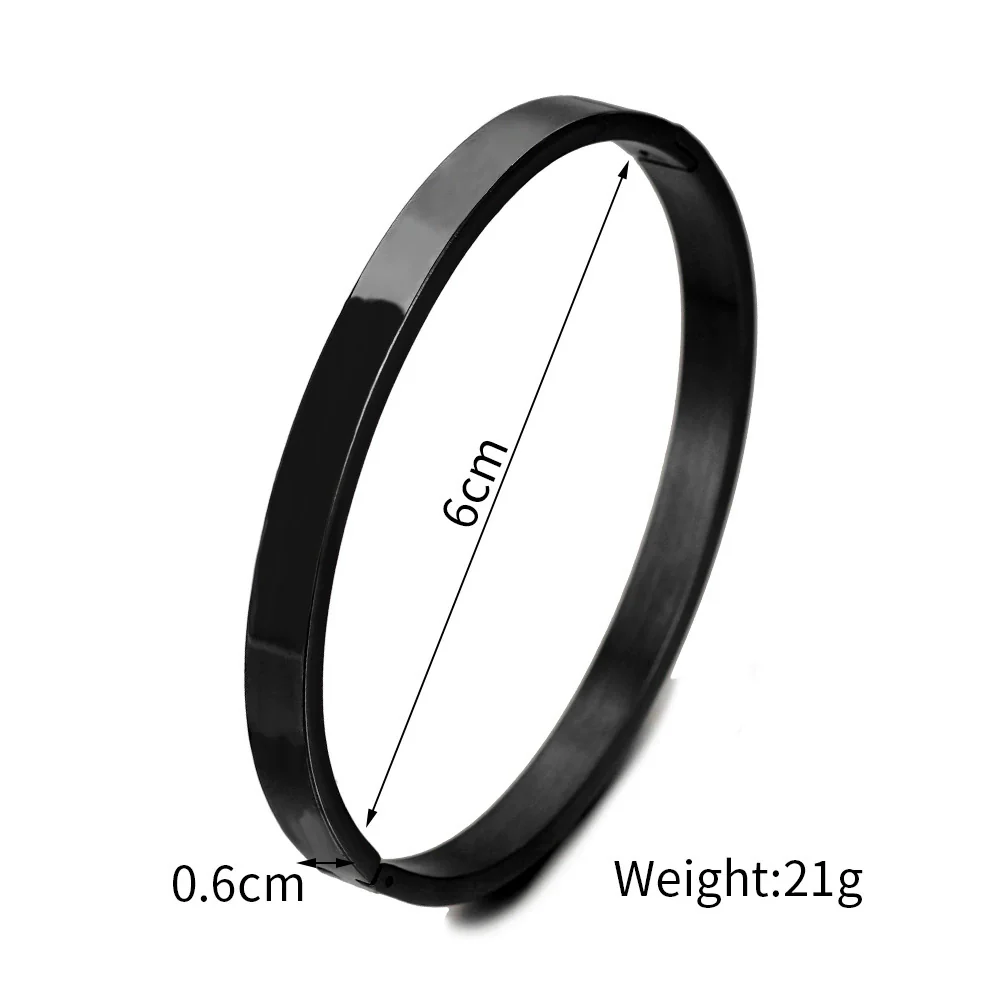Titanium Steel Geometric Unisex Opening Bracelet Jewelry That Does Not Fade - Image 8