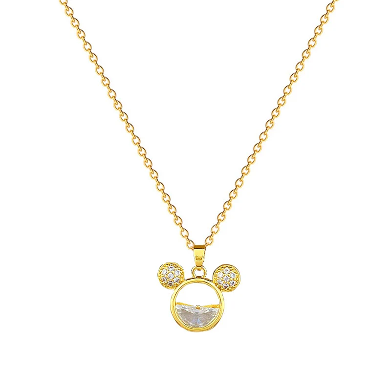 Titanium Steel Jewelry Set With Geometric Pattern And Electroplating Mouse Head Design For Women - Image 5