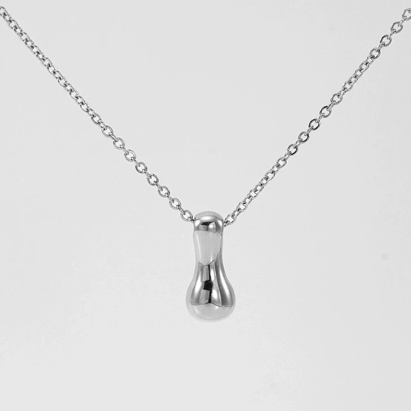 316L Stainless Steel Pendant Necklace With Letter Pattern 18K Gold Plated Unisex - Image 40