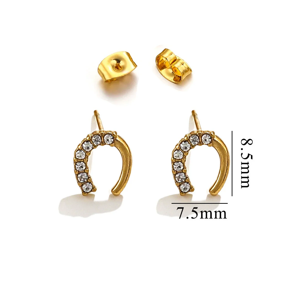 Titanium Steel Retro Old Style Women's Earrings With Heart Star Geometric Patterns And Electroplating Treatment - Image 27