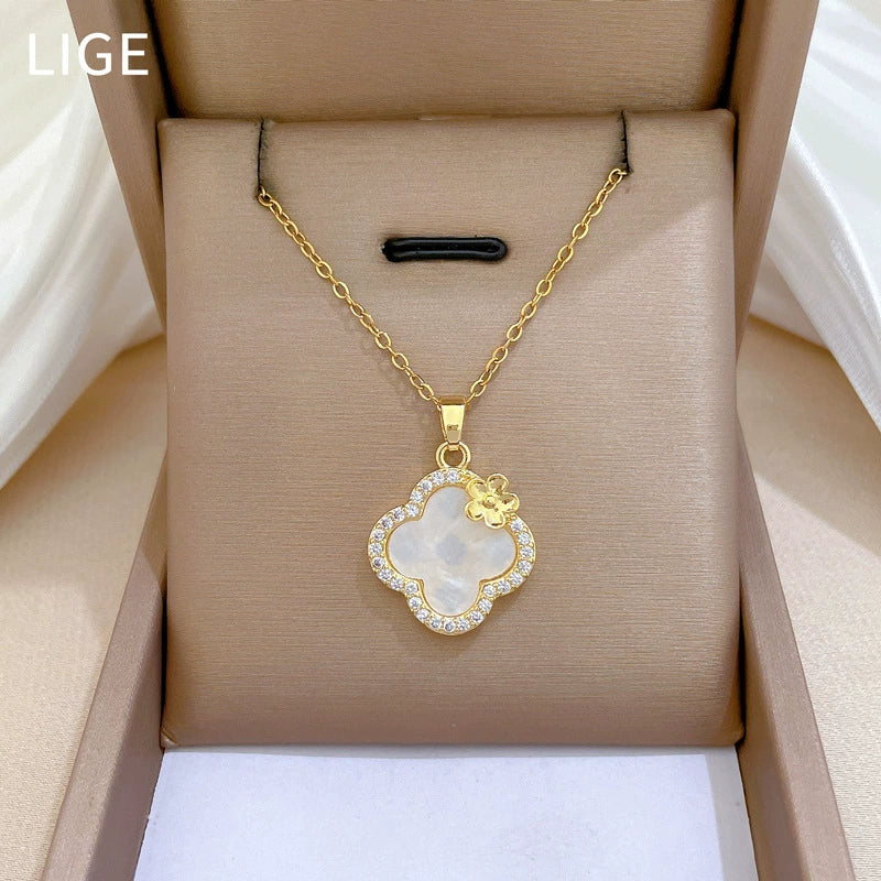 Titanium Steel Women's Jewelry Set With Geometric Pattern And Electroplating Treatment - Image 3