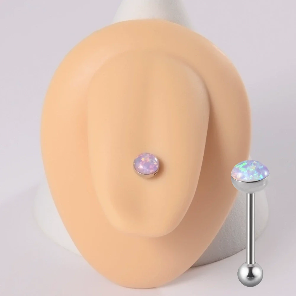 Tongue Ring Stainless Steel Star Polishing - Image 8