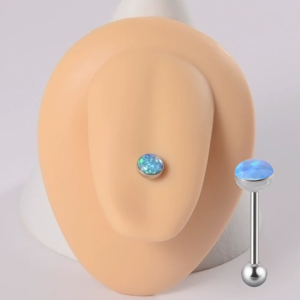 Tongue Ring Stainless Steel Star Polishing - Image 9