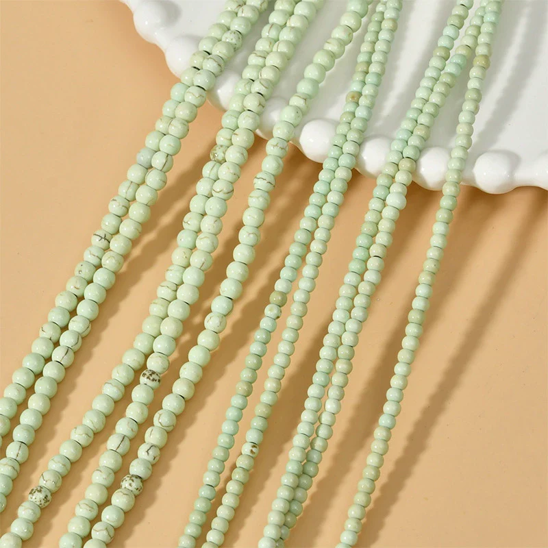 Turquoise Round Beads Jewelry Loose Beads Spacer Accessories Natural Stone Material - Image 20