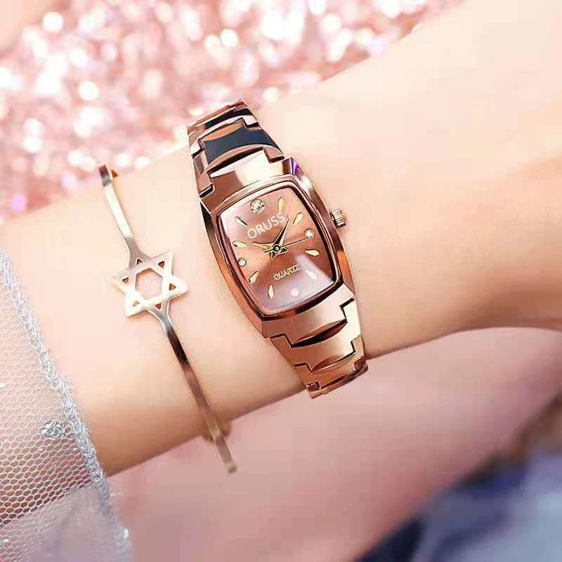 Ultrathin Waterproof Quartz Ladies Watch Alloy Tungsten Steel Stainless Steel Round Dial - Image 14