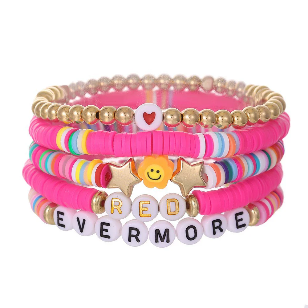 Unisex Handmade Multilayer Stacked Dripping Rainbow Unicorn Cartoon Soft Polymer Clay Bracelet With Animal Zodiac Design - Image 19