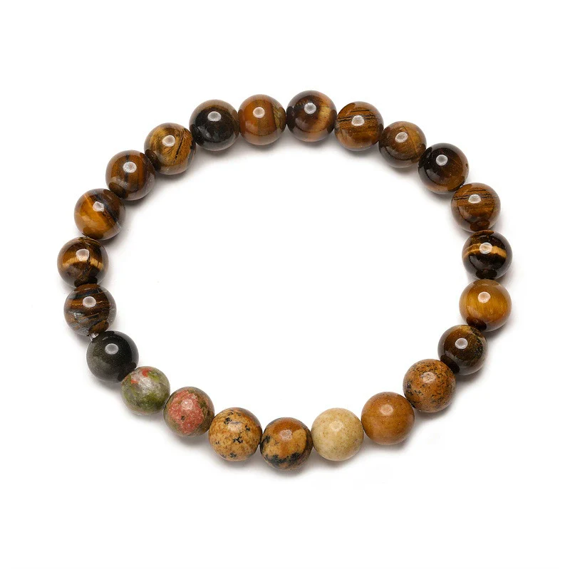 Unisex Handmade Planet Bracelet With Natural Stone And Agate Animals Zodiac Pattern - Image 8
