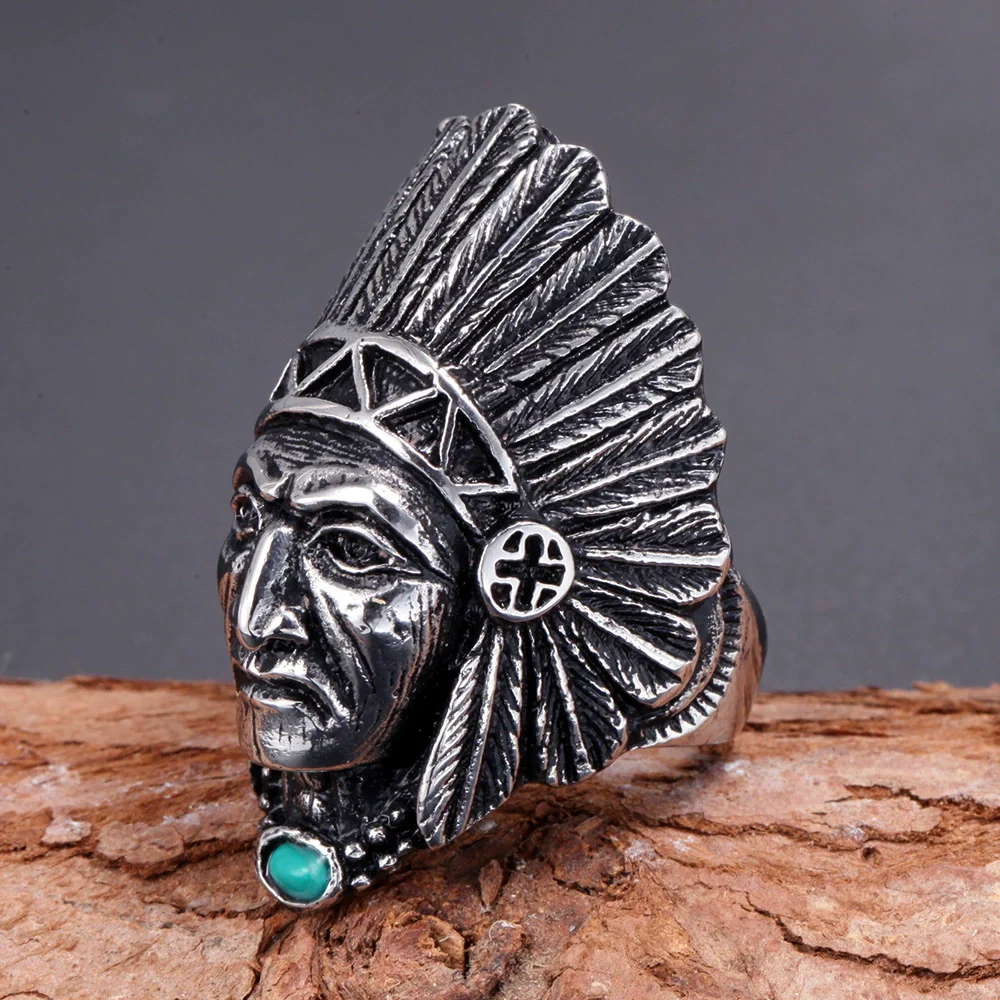 Unisex Retro Handmade Titanium Steel Ring - Image 3