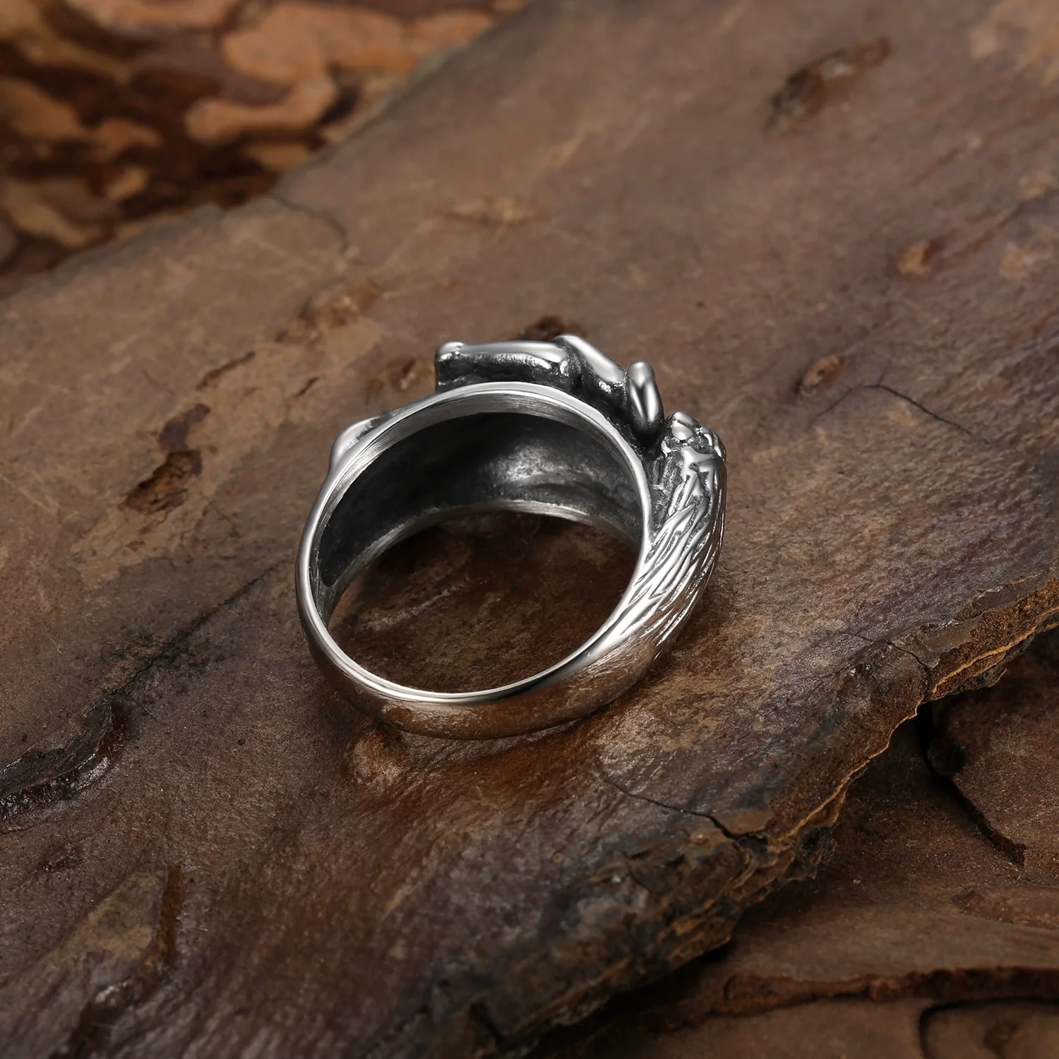 Unisex Sexy Skull Stainless Steel Ring With Seiko Design - Image 4