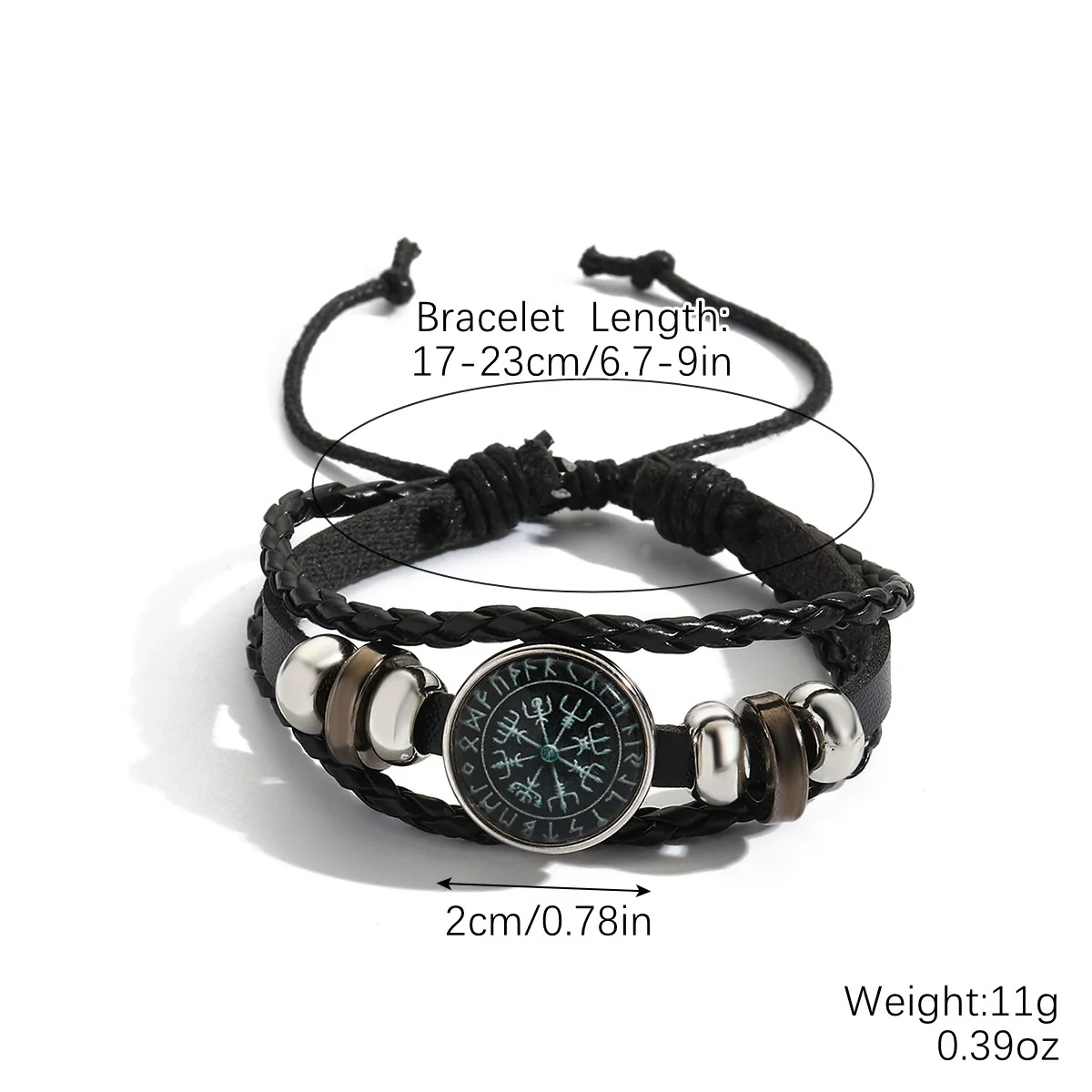 Vintage Leather Bracelet Geometric Style Electroplating Unisex - Image 14