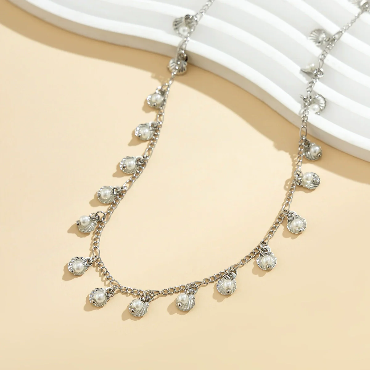 Waist Chain Body Chain Shell Pearl Plastic Resin Geometric Handmade Women's - Image 4