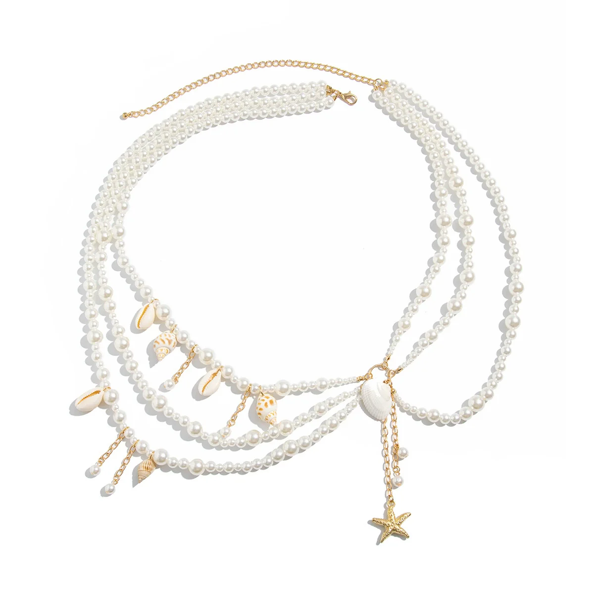 Waist Chain Conch Shell Pendant Metal Women Sexy Bikini Body Chain - Image 5