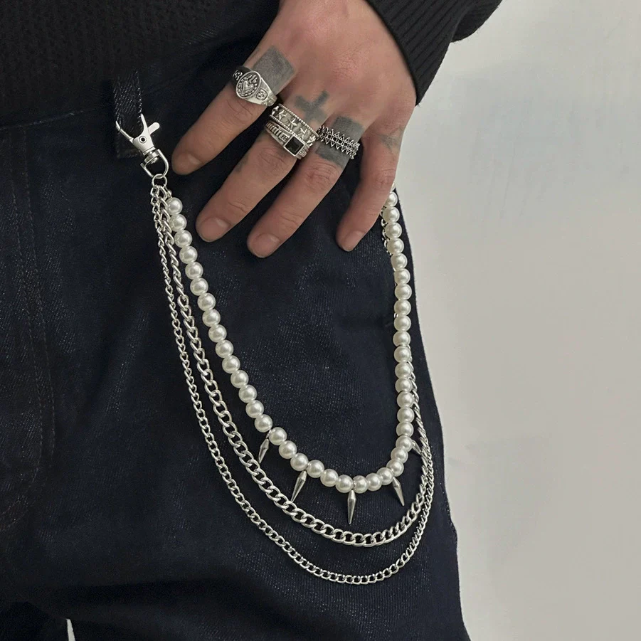 Waist Chain Metal Rivet Cowboy Hiphop Style For Boys And Girls - Image 3