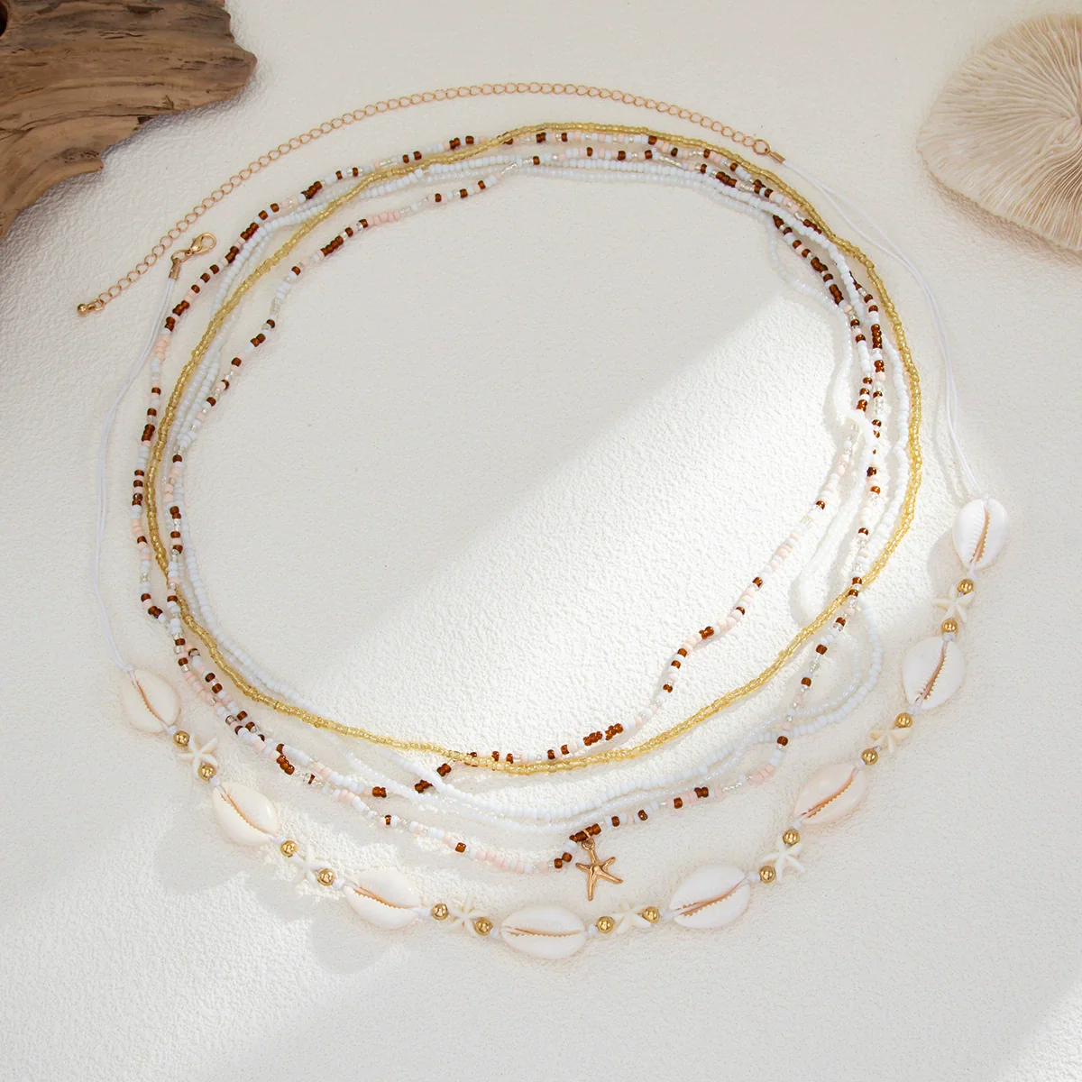 Waist Chain Metal Shell Rice Beads Starfish Female - Image 4
