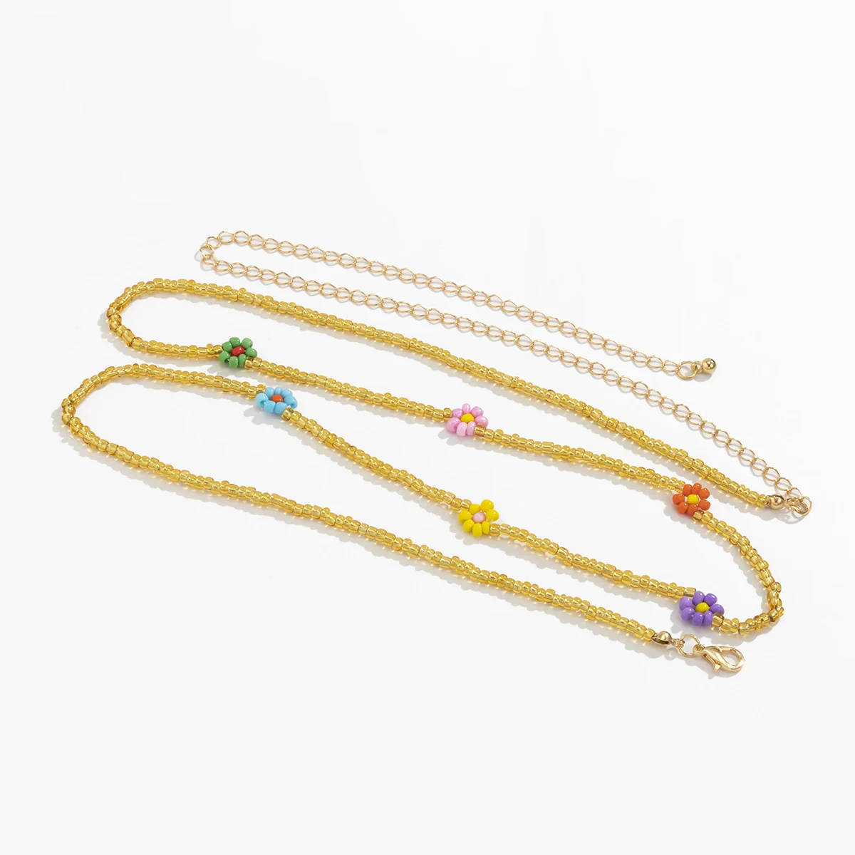 Waist Chain Plastic Colorful Bead Woven For Women - Image 3
