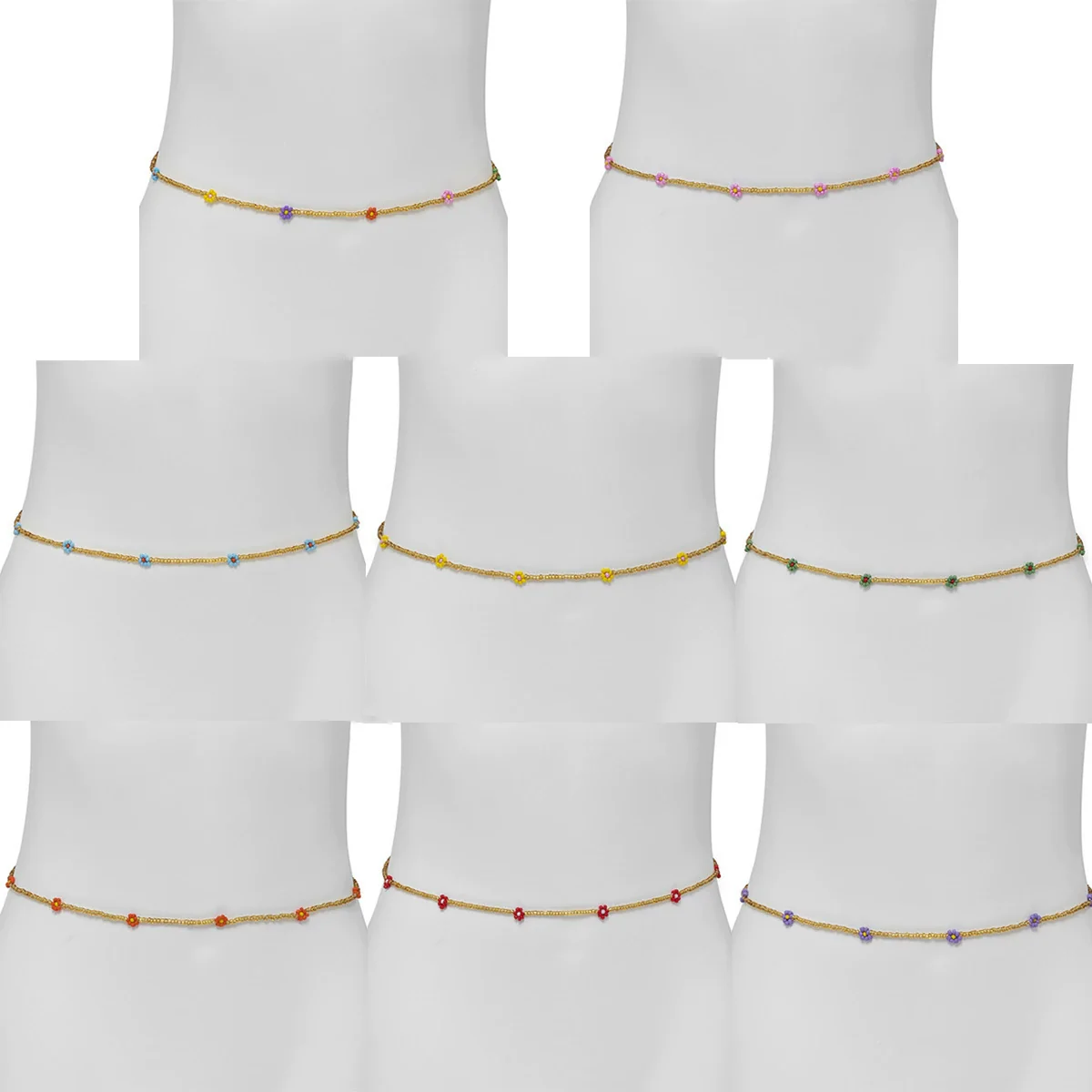 Waist Chain Plastic Colorful Bead Woven For Women - Image 4