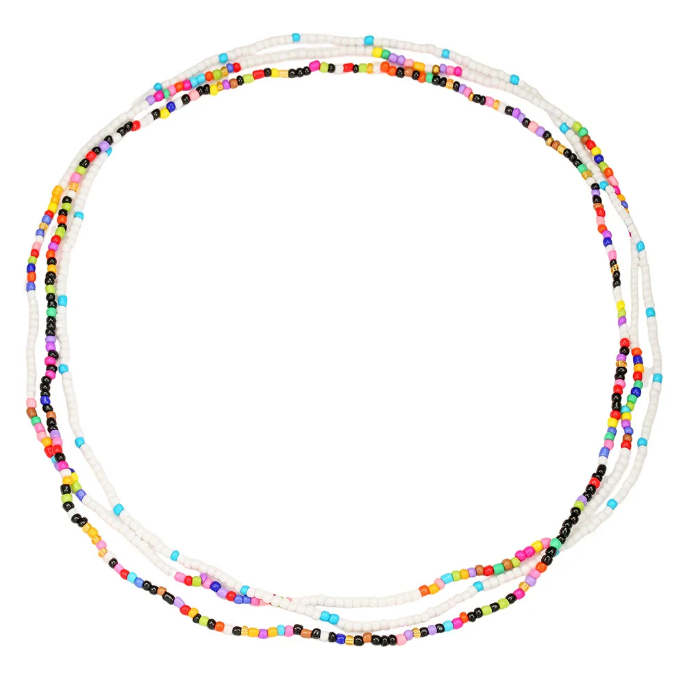 Waist Chain Rice Beads Diamond Geometric Style For Women - Image 5