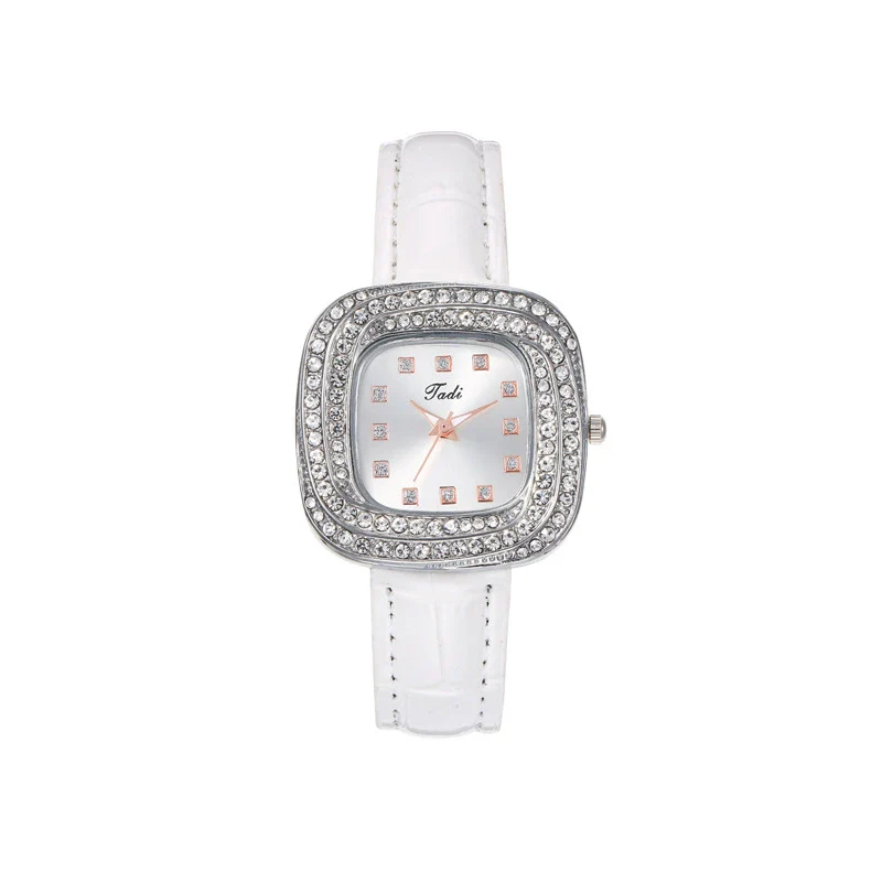 Watch Alloy Imitation Leather Square Quartz Luxury Style - Image 5