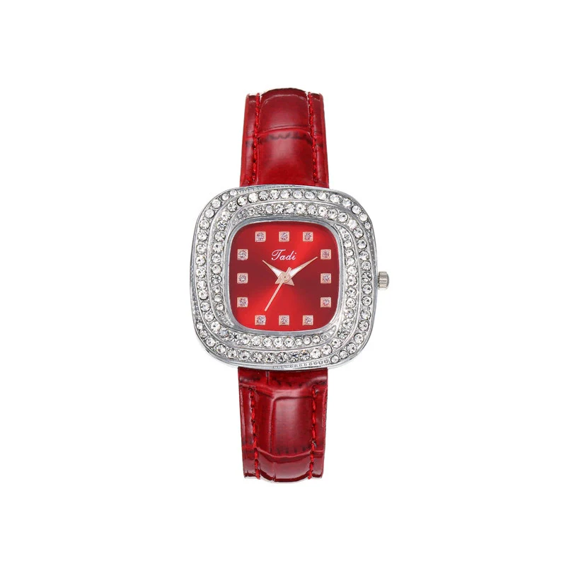 Watch Alloy Imitation Leather Square Quartz Luxury Style - Image 9