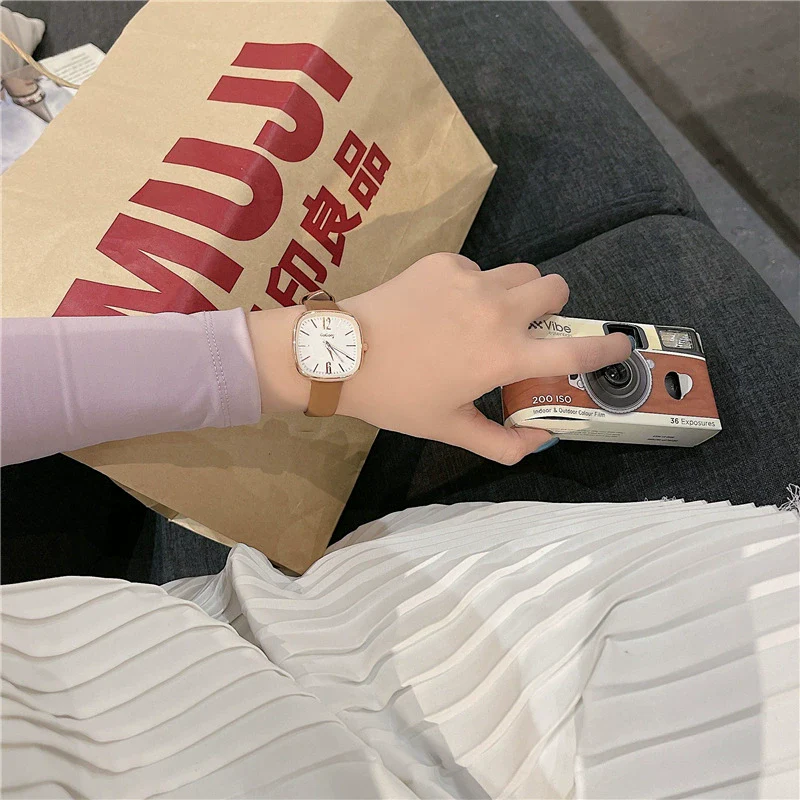 Watch Alloy Ordinary Glass Mirror Leisure Simple Elegant Retro Square For Women - Image 10