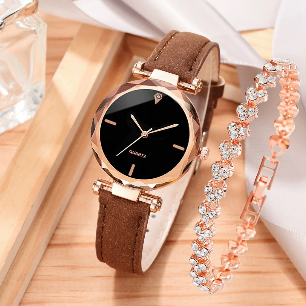Watch Alloy Plastic Case Pu Belt Round Dial Casual Adult Women's - Image 14